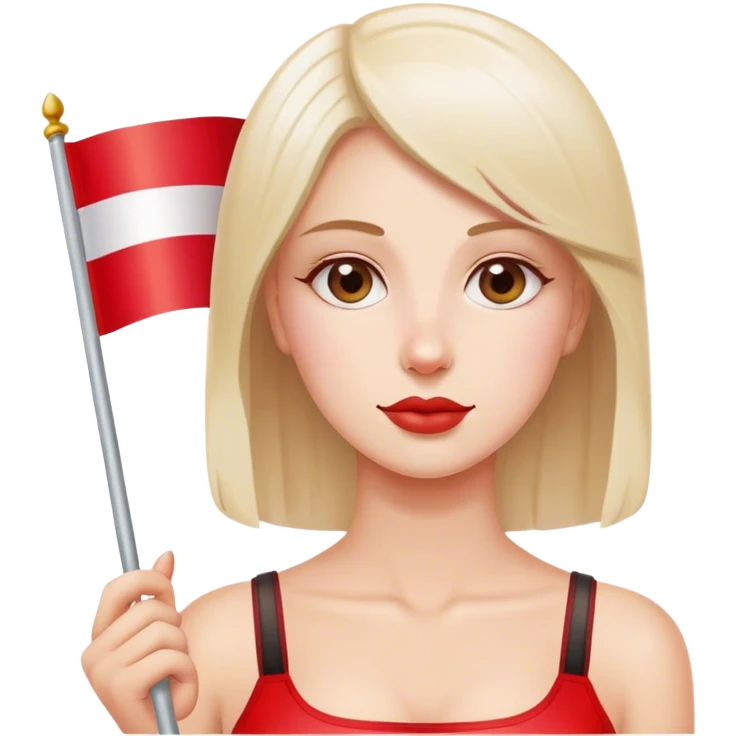 woman with polish flag emoji
