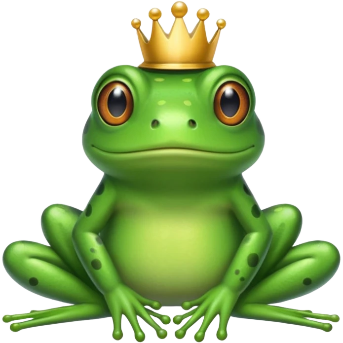 Frog on head bow emoji