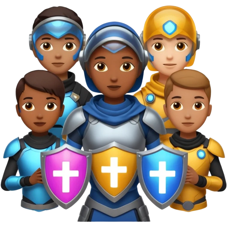 Your design should directly reflect the issue of cyberbullying or safe internet use. It should convey a positive message focused on empathy, support, or solutions. Digital Guardians.you could add shield and all the other things that resembles guardians along with digital symbols emoji