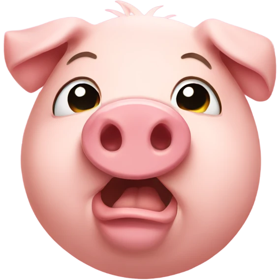 crying pig emoji