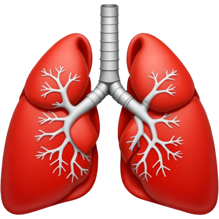 simple playful lungs emoji