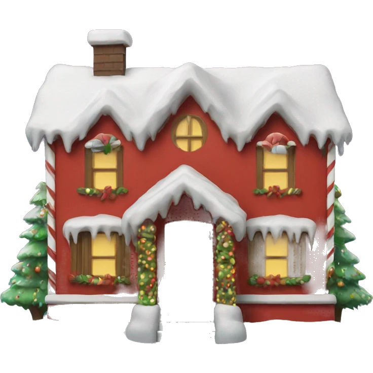 Xmas house decorated  emoji