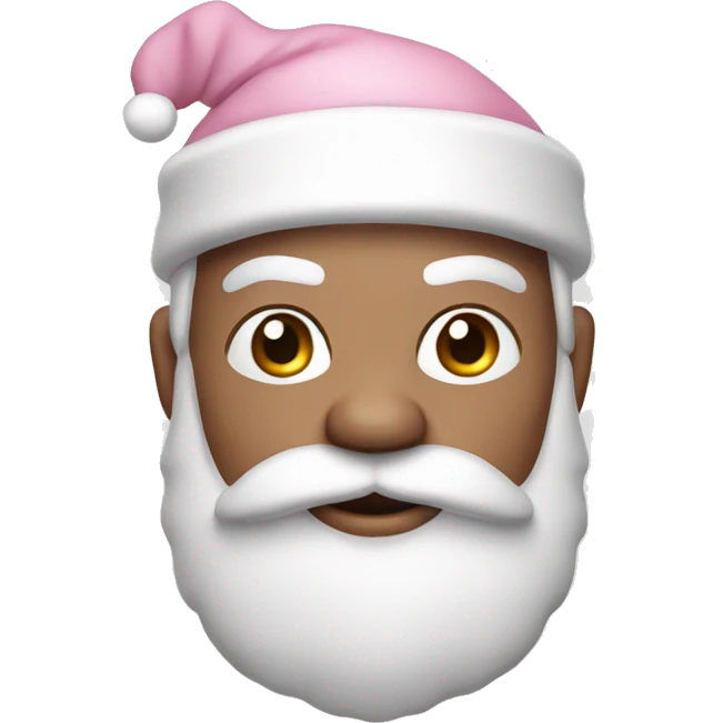 Light Pink Santa Claus with white skin emoji
