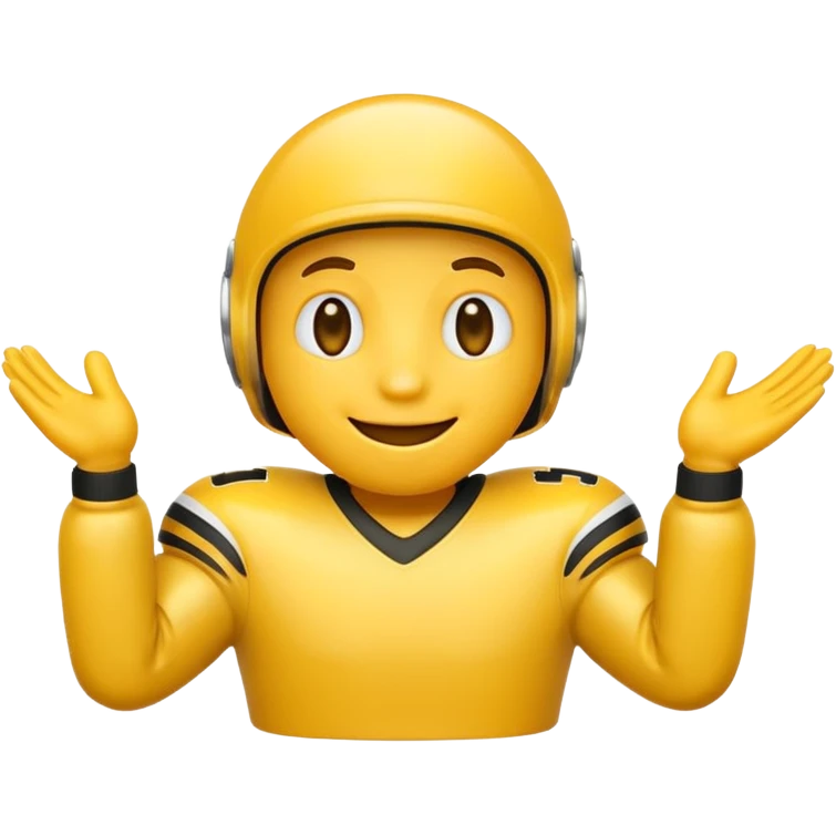 Touch down yellow emoji emoji