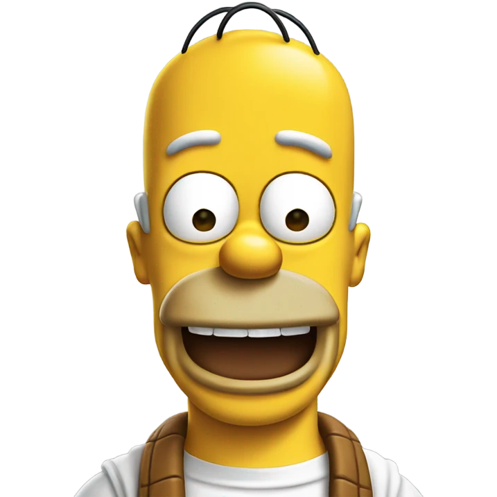 Homer Simpson, happy  emoji