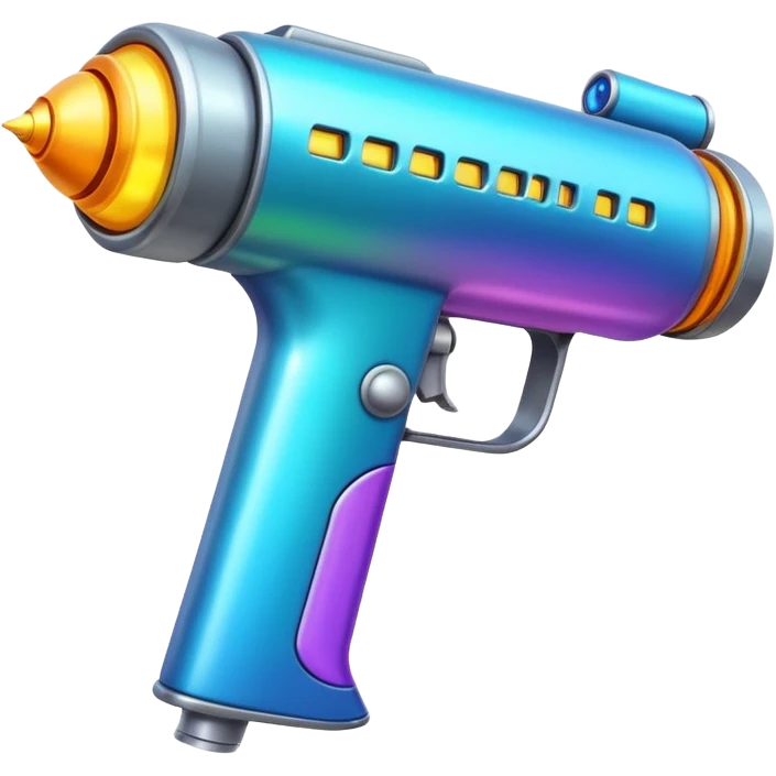colorfulplasma ray gun emoji