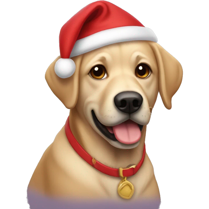 Santa labradora emoji