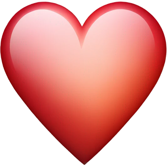 Red ombré heart emoji