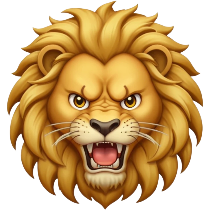 Angry lion emoji