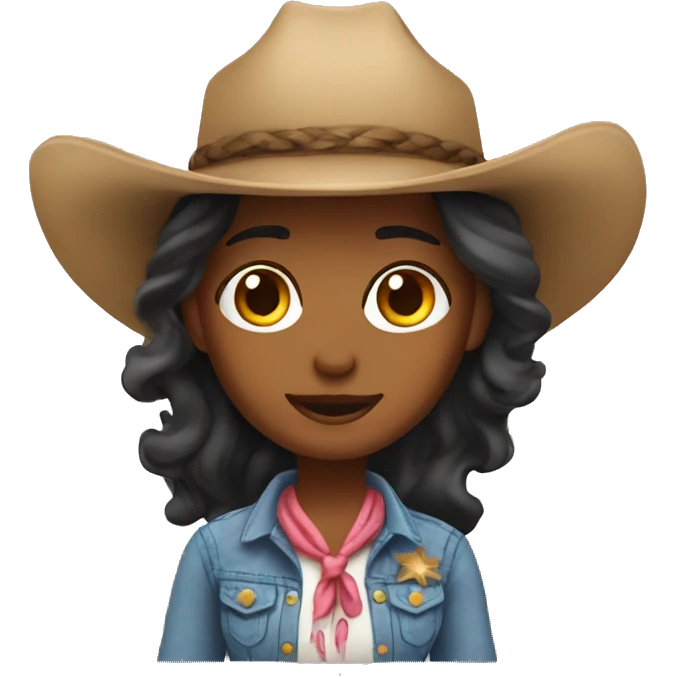 Coastal cowgirl emoji