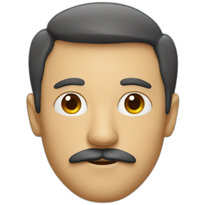 A man with square moustache emoji