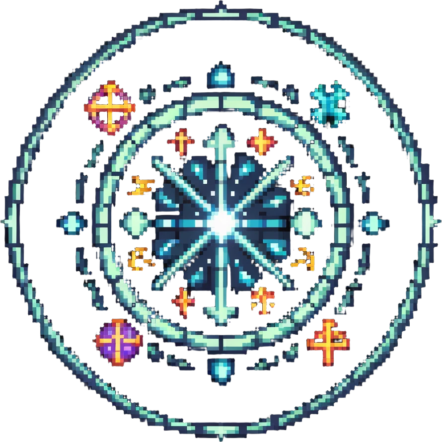 magical portal with sparkling light and mystic symbols emoji