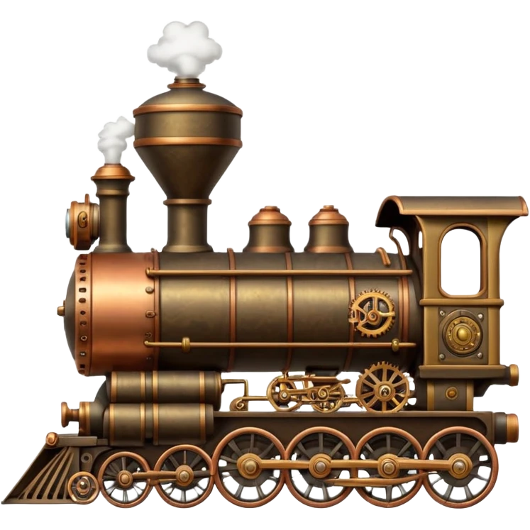 steampunk locomotive emoji