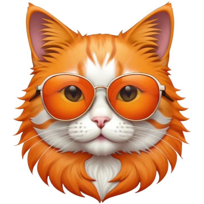 A cat wearing sunglasses emoji