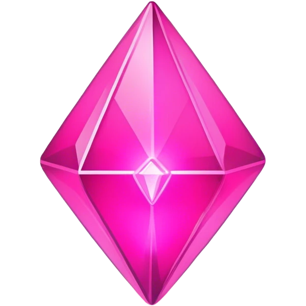 neon pink glowing plumbob emoji