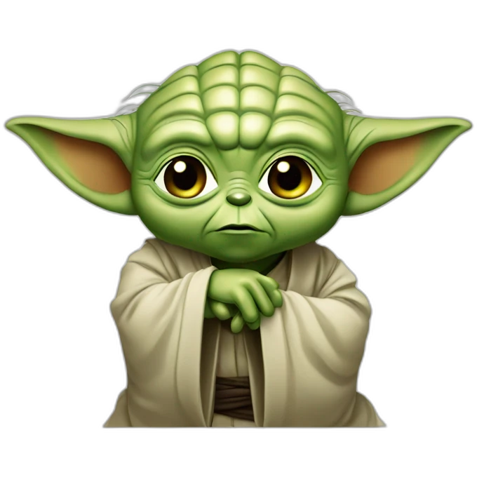Yoda qui mets un coup de poing a zidane emoji