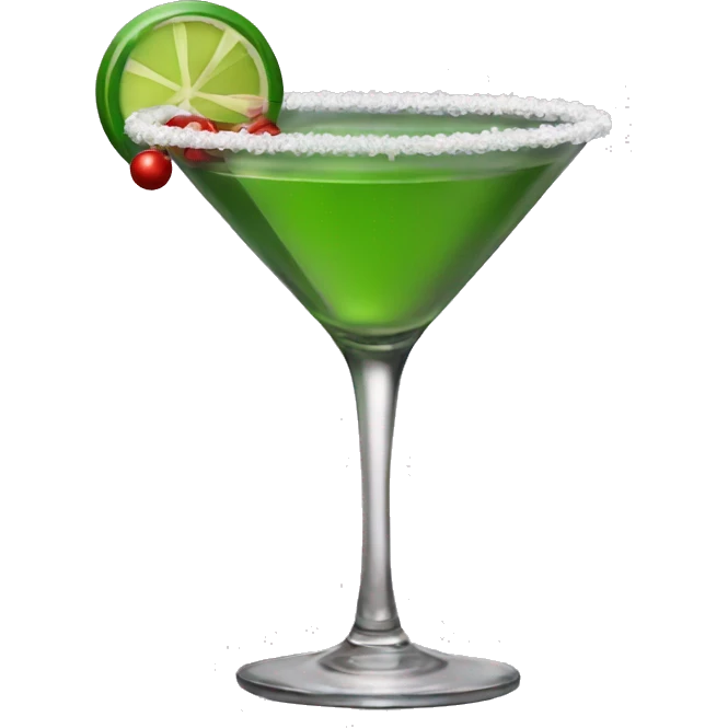 Christmas martini emoji