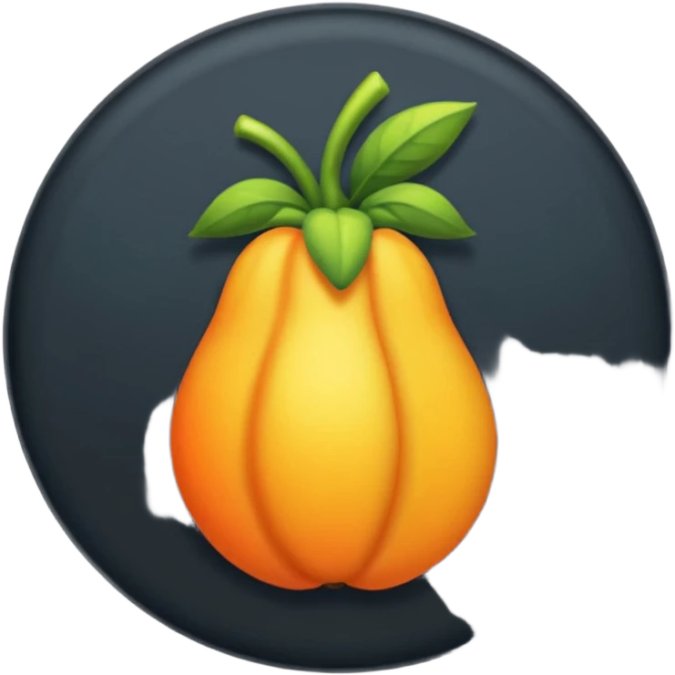Сделай логотип Fl Studio светящийся emoji