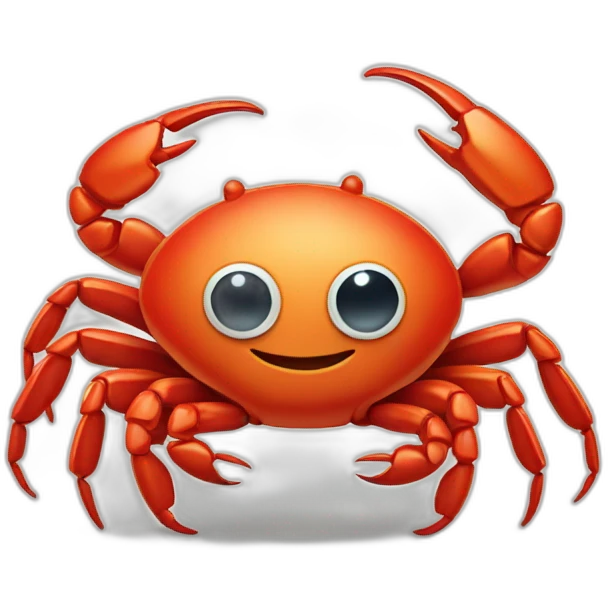 playfull crab emoji