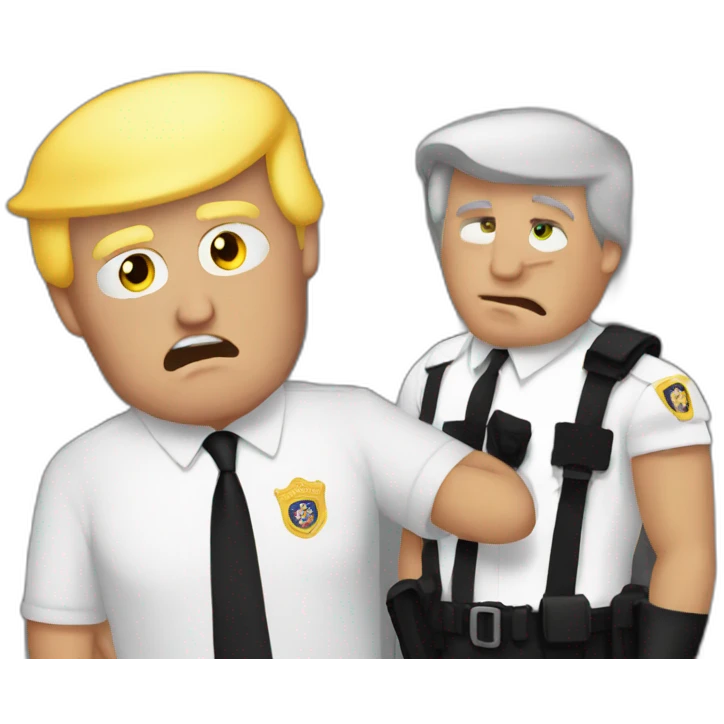trump-getting-arrested emoji