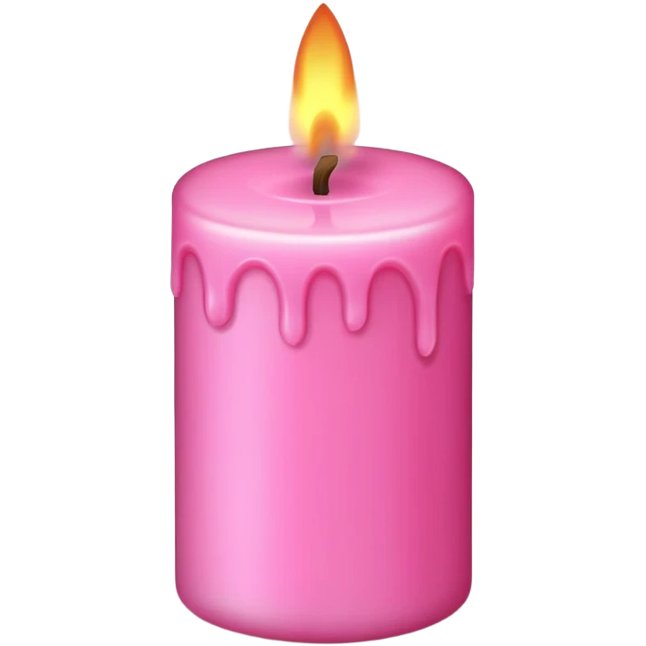 Pink candle  emoji