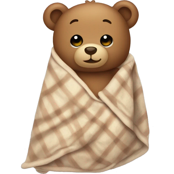 teddy bear in a blanket emoji