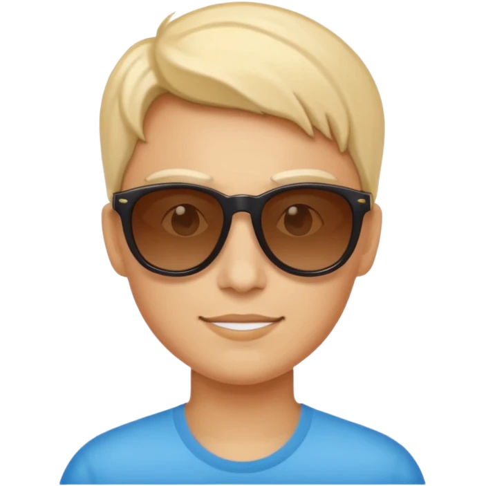 sol radiante con gafas de sol emoji