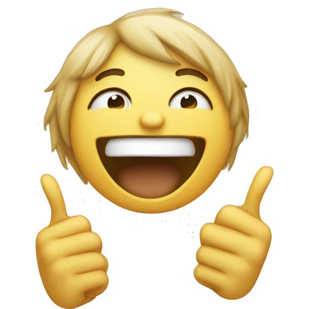 Person laughing and crying whilst pointing emoji