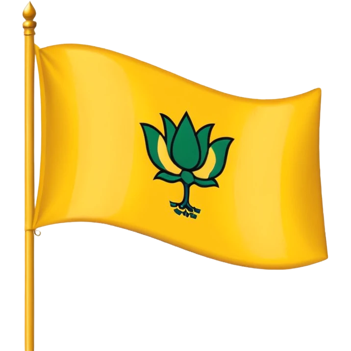 Create a yellow flag emoji  likely with TDP potilical  flag in india andhrapradesh emoji