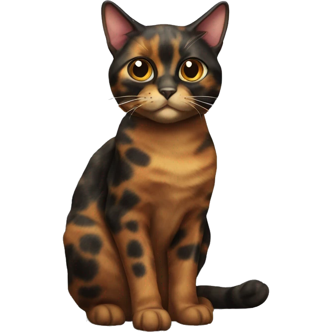 tortoiseshell cat emoji