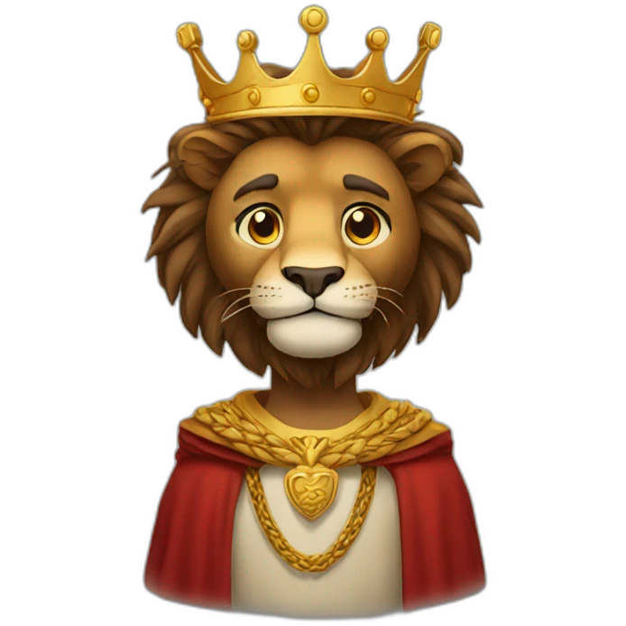 King of lion emoji