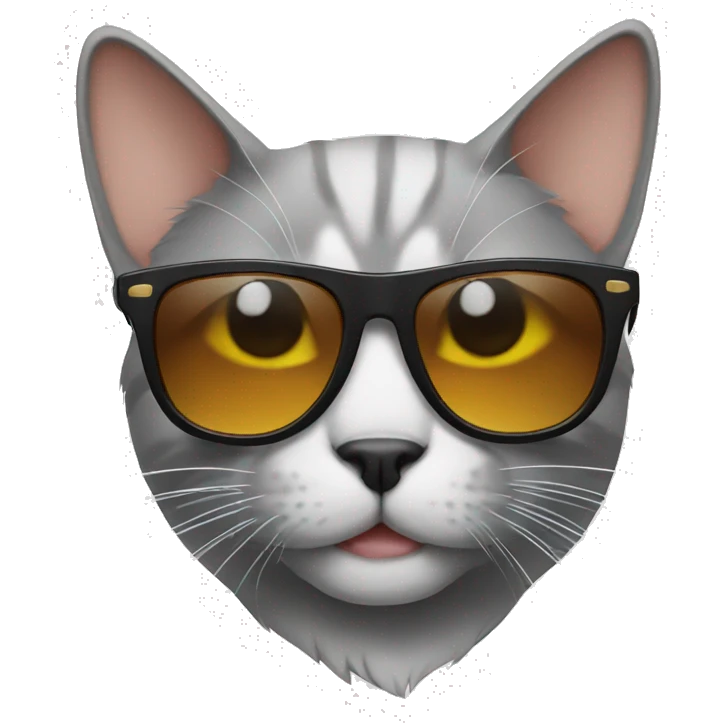 Cat with sunglasses emoji