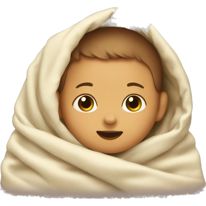 little baby in a blanket emoji