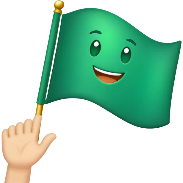 Green flag emoji