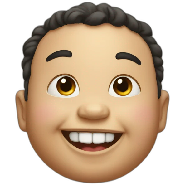 The fat baby that laugh emoji