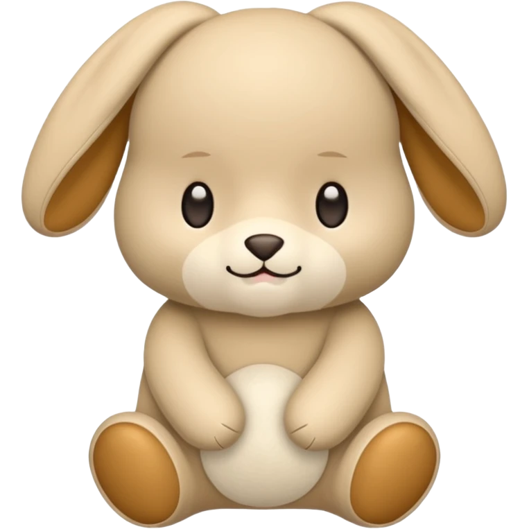 A beige labubu doll emoji