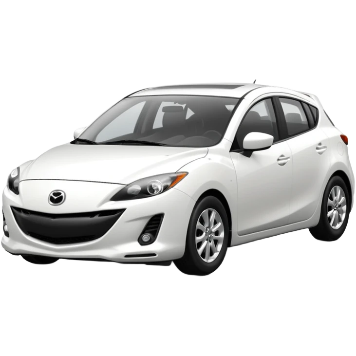 white mazda 3 2025 shape emoji