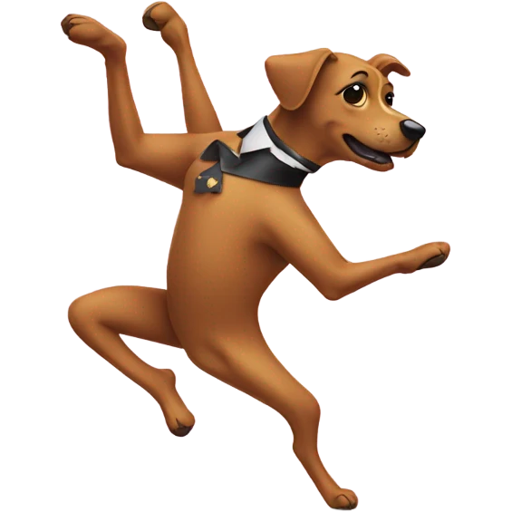Dog dancing in heels  emoji