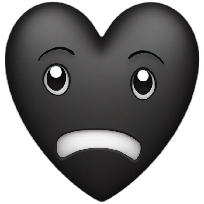 Black heart emoji