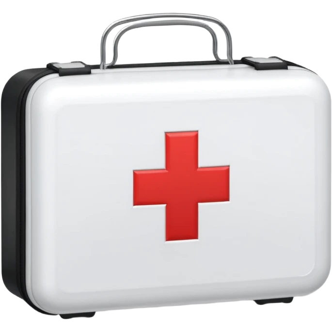 First Aid kit with red cross, medical, easy to identify emoji