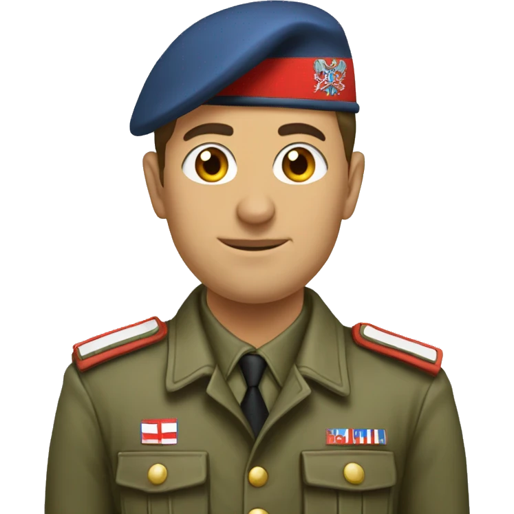 Serbian solider emoji