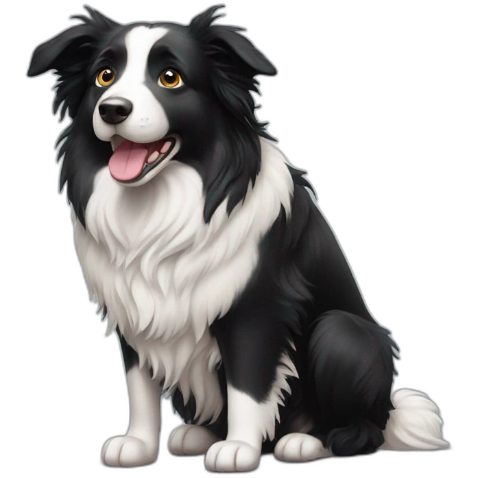 Border Collie sit emoji
