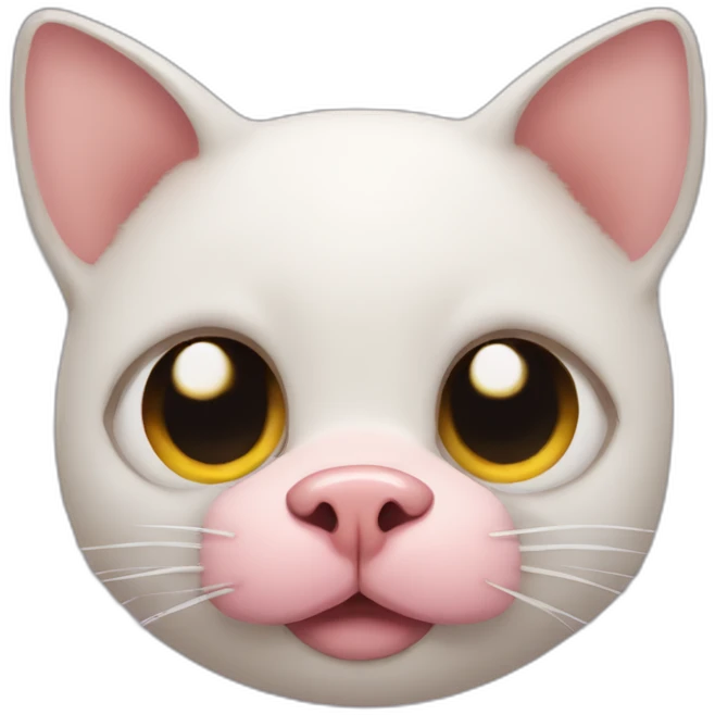 cat with pig nose emoji
