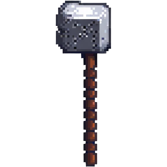 pixel art ban hammer emoji
