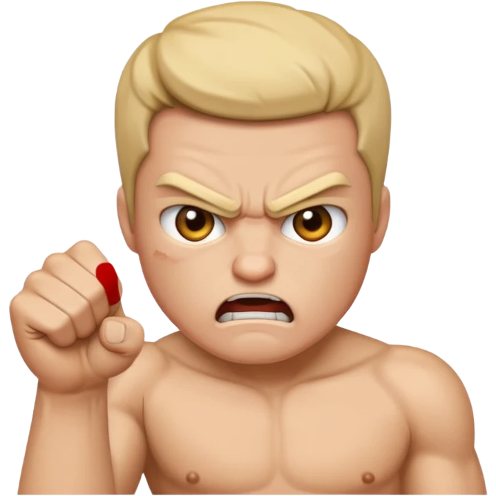 Emojis con el puño cerrado y molesto para pelear emoji