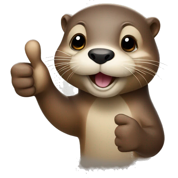 Otter thumbs up emoji