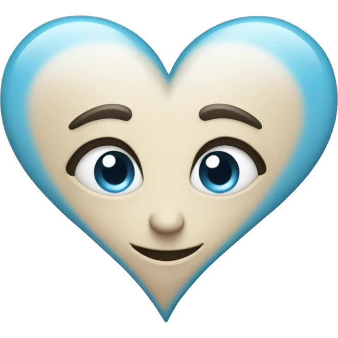 light blue heart emoji