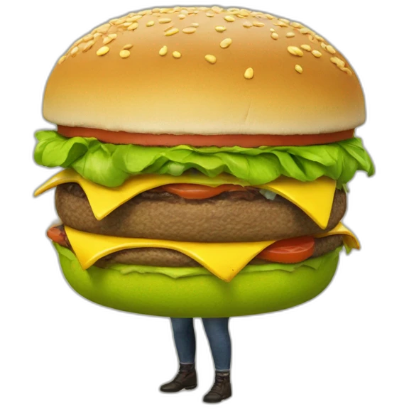 shrek with an burger emoji