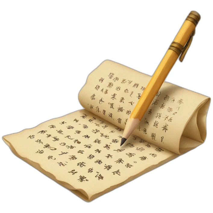 écriture chinoises  emoji