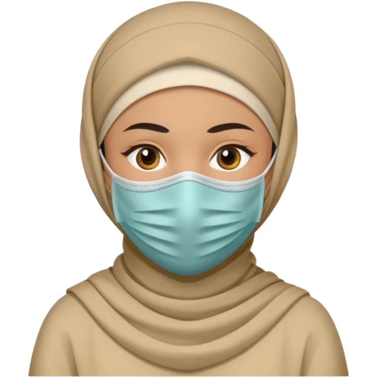 masked muslim emoji